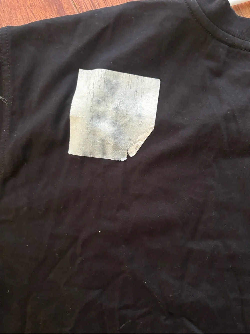 Burberry Black Tee with Fawn Patch